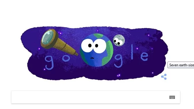 Забавен Google дудъл почете откритието на НАСА 
